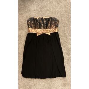 Vtg Y2K Jessica McClintock for Gunne Sax Strapless Balloon Bottom Dress,11